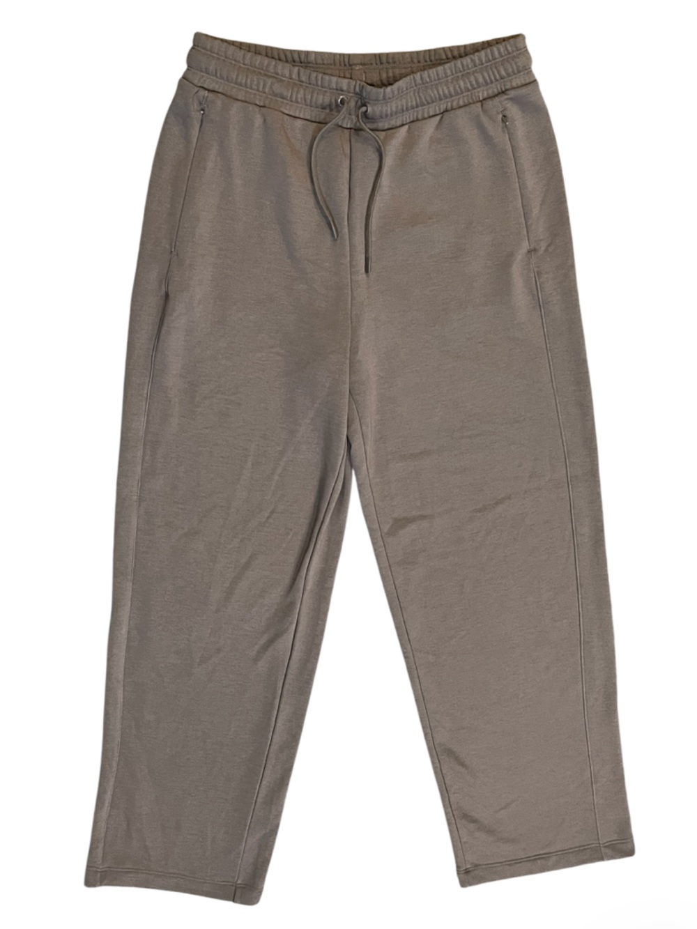 Mondetta Soft Terry Wide Leg Pants Taupe Size Medium